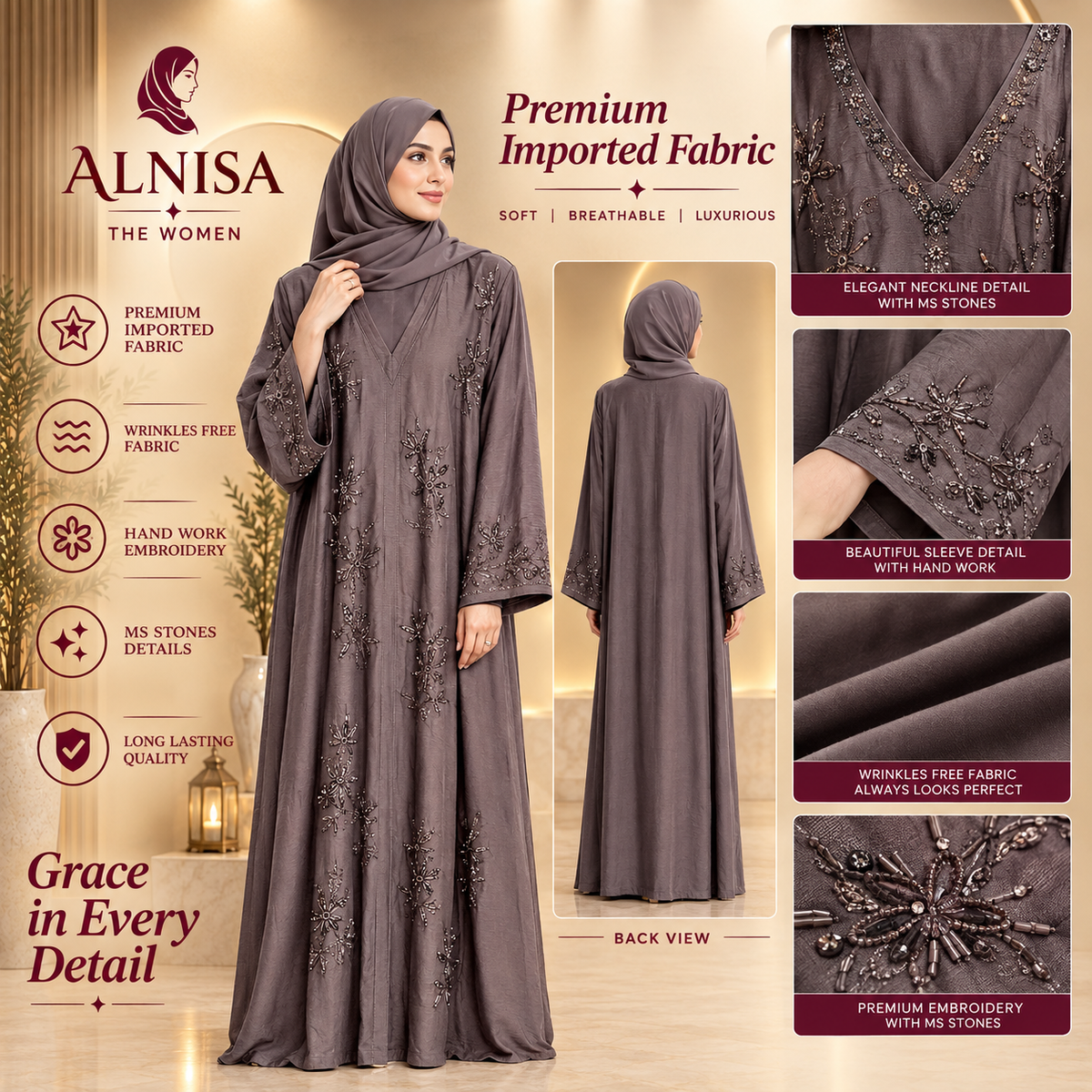 Premium Handwork Abaya